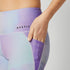 Terri Performance Biker Shorts Women - Purple / Green